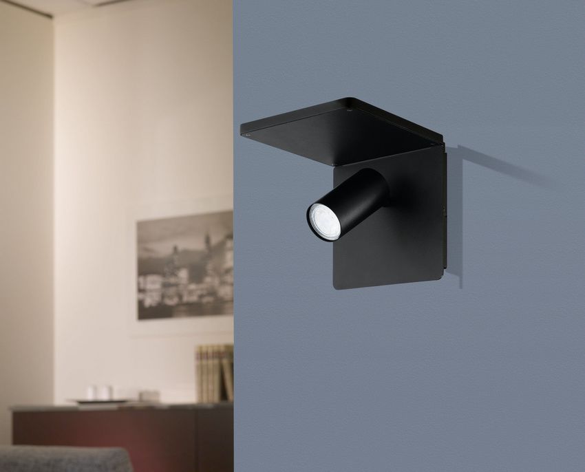 Ciglie Wandlamp met oplaadpunt Zwart De laatste Winkel exemplaar