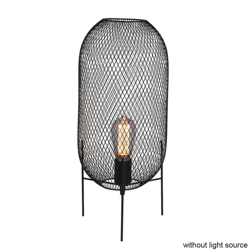 Mexlite Bodine Tafellamp 2707ZW Zwart Op=Op De Laatste Showroom model NU: