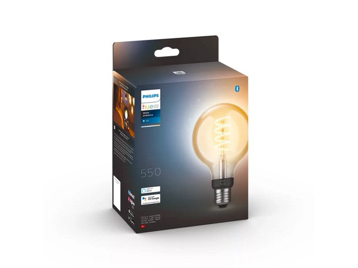 Philips Hue White Ambiance Filament 7W Fil G93 EUR E27 550Lm