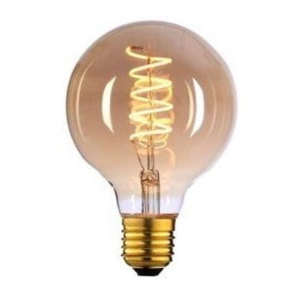 H.L. LED Filament G95 9W. Dimbaar L2616.36 Amber